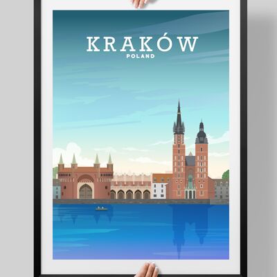 Krakow Poster, Krakow Print, Polish Art - A4
