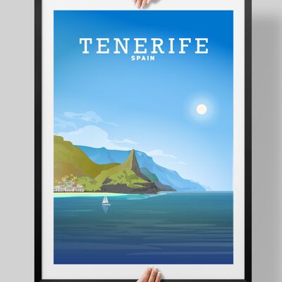 Tenerife Print, Tenerife Poster - A4