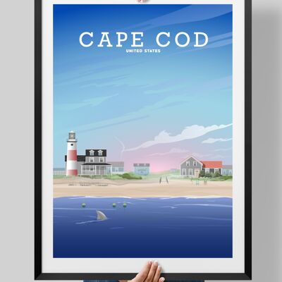 Cape Cod Print, New England Poster, Nantucket, Martha's Vineyard Art - A2