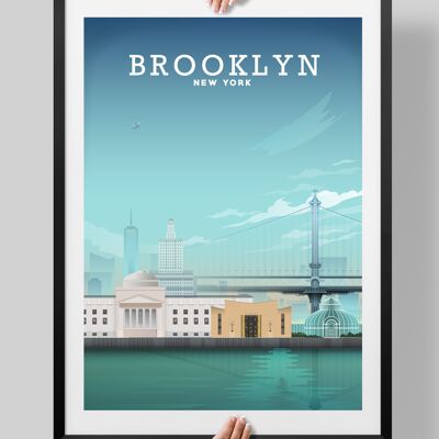 Brooklyn Bridge, Brooklyn Poster, Brooklyn Print - A4