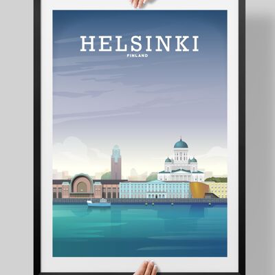 Helsinki Print, Helsinki Poster, Helsinki Finland - A4