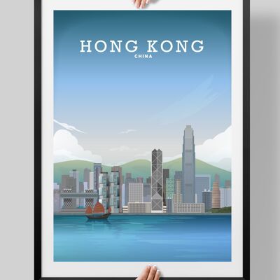 Hong Kong Print, Hong Kong Poster, Hong Kong Art - A3