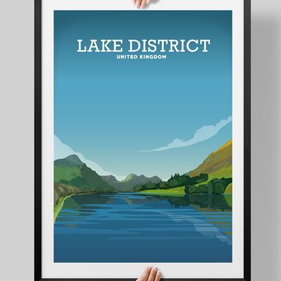 Lake District Print, Lake District Poster, Lake District Art - A2