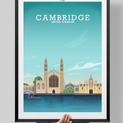 Cambridge Print, Cambridge Poster, Cambridge Art - A4