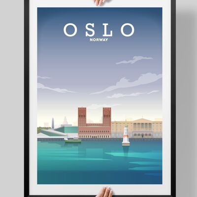 Oslo Norway, Oslo Print, Oslo Poster - A4