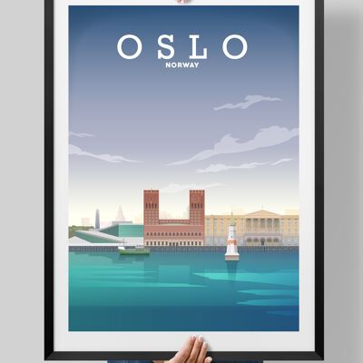 Oslo Norway, Oslo Print, Oslo Poster - A3