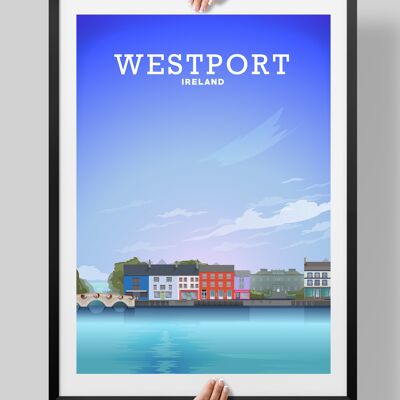 Westport Ireland, Westport Print, Westport Poster - A4