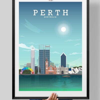 Perth Australia, Perth Poster, Perth Print, Perth WA - A2