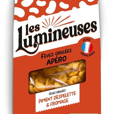 Graines grillées apéro-BIO-Fèves Piment d'Espelette et Fromage 90g-SANS GLUTEN