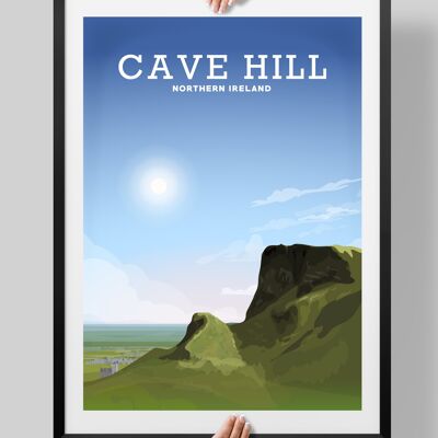 Cavehill Belfast, Cavehill Poster, Cavehill Print Belfast - A4