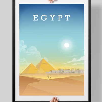 The Pyramids, Egypt Print, Egypt Poster - A4
