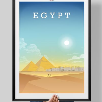 The Pyramids, Egypt Print, Egypt Poster - A2