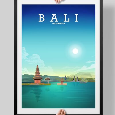Bali Poster, Bali Travel Print, Bali Art - A4