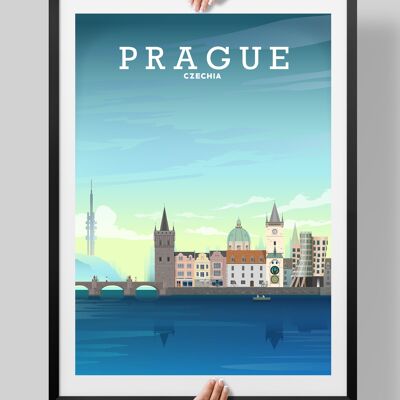 Prague Poster, Prague Travel Print, Prague Art - A4