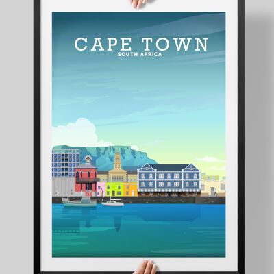 Cape Town Print, Cape Town Poster, South Africa Art - A4