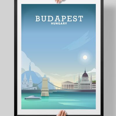 Budapest Travel Print, Budapest Poster, Travel Poster - A4