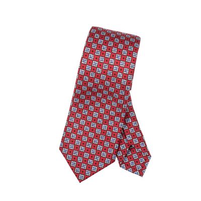 Cravate Meyer motif Cachemire Rouge