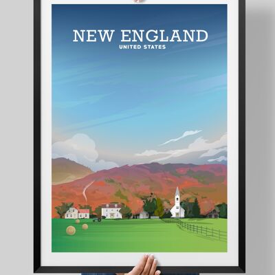 New England Fall Poster, USA - A2