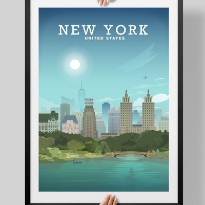New York Print, New York Poster - A3