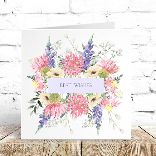 Floral Spring Meadow Greeting Cards