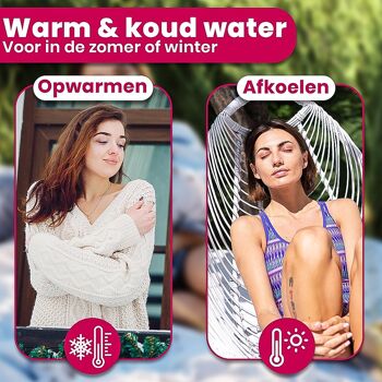 Aerend Extra Lange Kruik – Warmwaterkruik avec Fleece Hoes – 2,5 Litre – Verlicht Nek, Schouder & Buikpijn – Rood 4