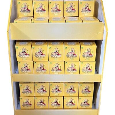 Joke cookie POS display with 105x boxes of 5