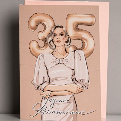 happy birthday 35 greeting card