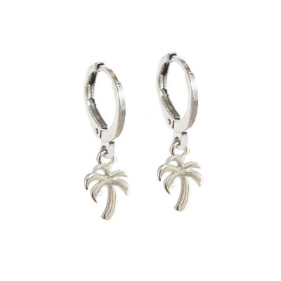 Earrings little palm silver