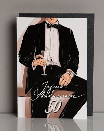 carte de voeux Joyeux Anniversaire 50 1