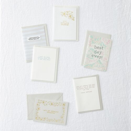 Bundle of 60 eco-friendly greeting cards