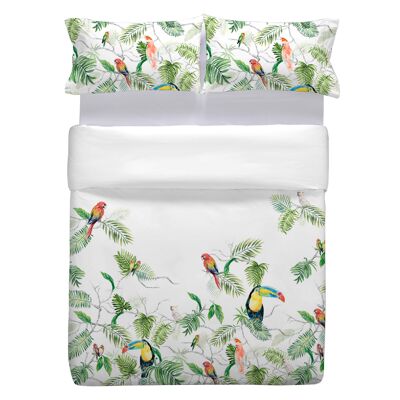 DUVET COVER 90F CATEY GREEN 140X200