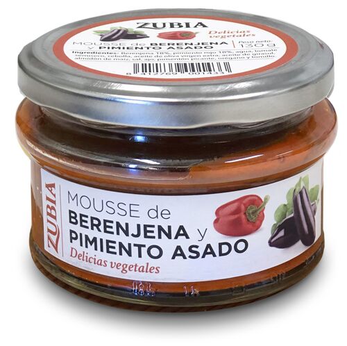 MOUSSE DE BERENJENA Y PIMIENTO 130G.