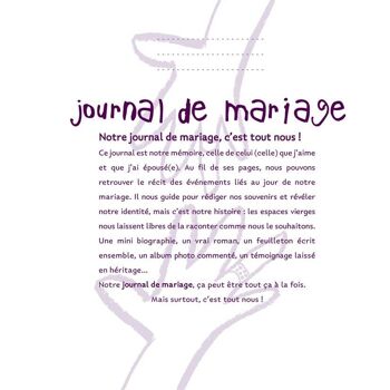 JOURNAL DE MARIAGE votre histoire en texte et en images 3