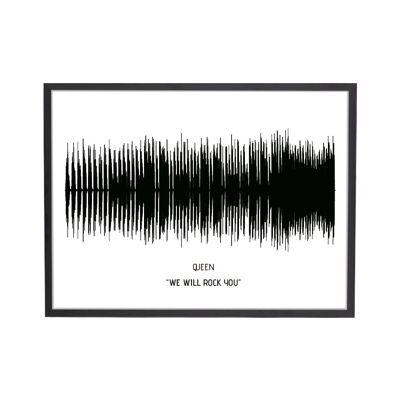 Song Wave We Will Rock You Art Print