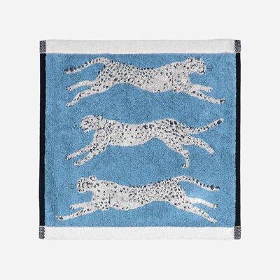 Leaping Leopards Organic Cotton Face Cloth