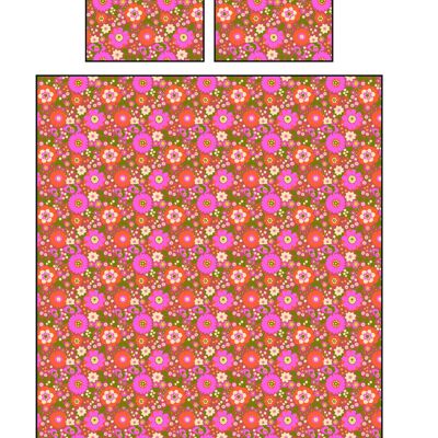 Nostalgic Flower Organic Cotton Bedding (SKD-RF-PK)