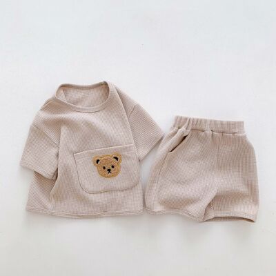 Front pocket Bear Short Set