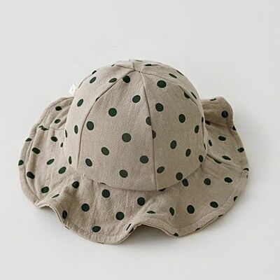 Summer Hats Grey Polka Dot