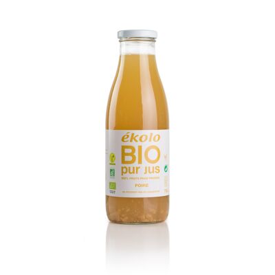 Jus de Poire Bio, 100% pressé, 6 u. 750 ml