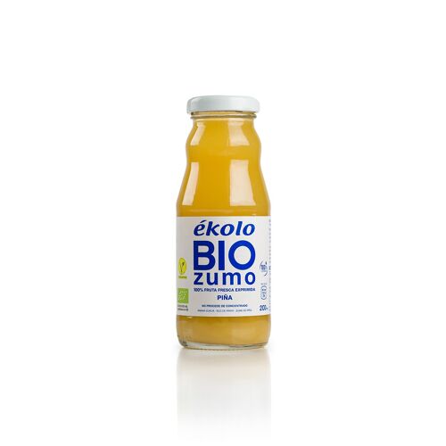 Zumo de Piña Ecológico, 100% exprimido, 12 ud. x 200ml