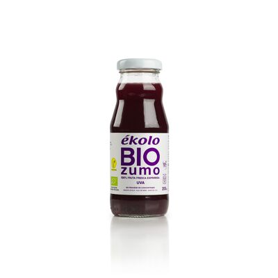 Zumo de Uva Ecológico, 100% exprimido, 12 ud. x 200ml