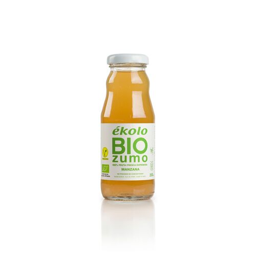 Zumo de Manzana Ecológico, 100% exprimido, 12 ud. x 200ml