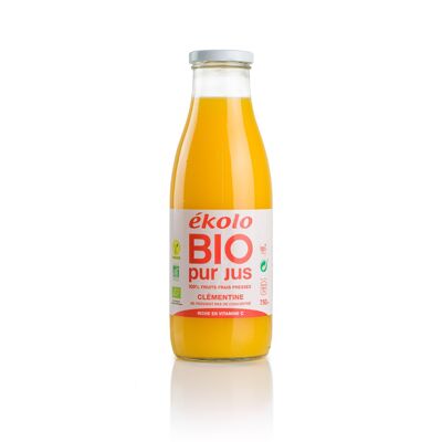 Organic Tangerine Juice, 100% squeezed, 6 u. x 750ml