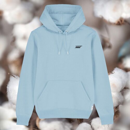 Hoodie loriginal brode bleu ciel