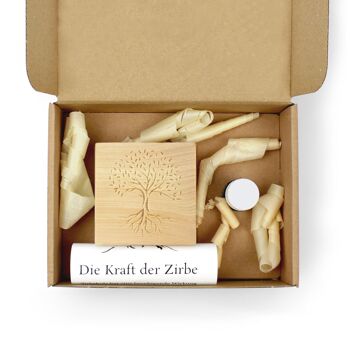 Woody Kit di cubetti naturali in cartone, 50 pezzi - Cubi di legno e  costruzioni