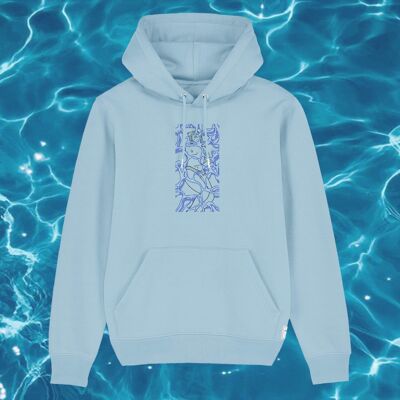 Hoodie reve aquatique bleu ciel