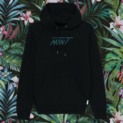 SCHWARZER EXOTISCHER HOODIE