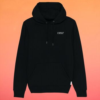 Hoodie coeur noir 1