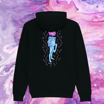 Hoodie liaison mmnt x fouapa noir color 2