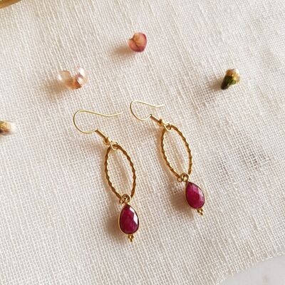 Indian ruby maniac earrings